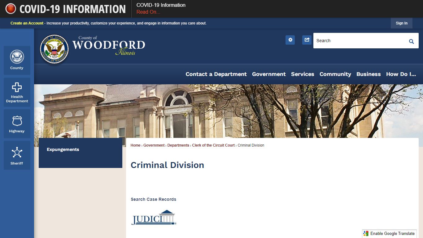 Criminal Division | Woodford County, IL